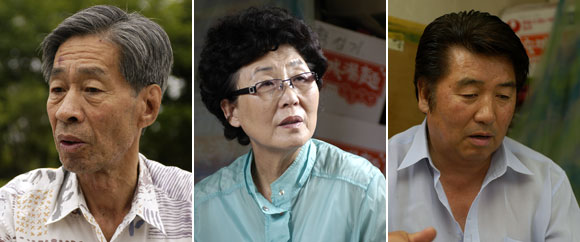 왼쪽부터 전천봉, 한인덕, 정지은