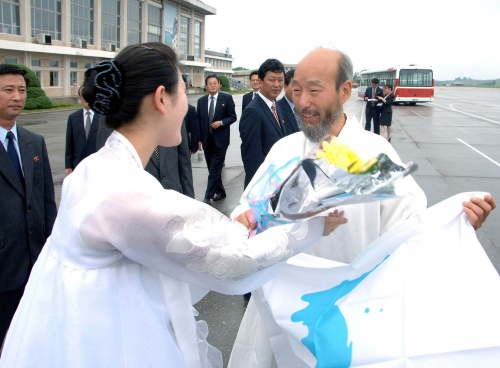 평양 도착한 한상렬 목사